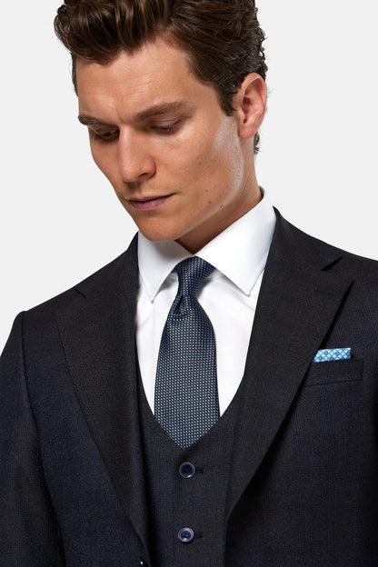 Benetti Haas Tailored Fit 3pc Suit - Chocolate