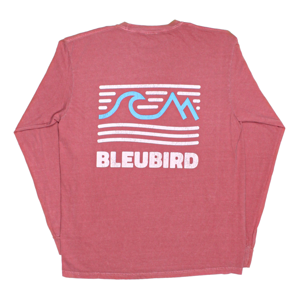 Bleubird Long Sleeve Tee - Brick Tides