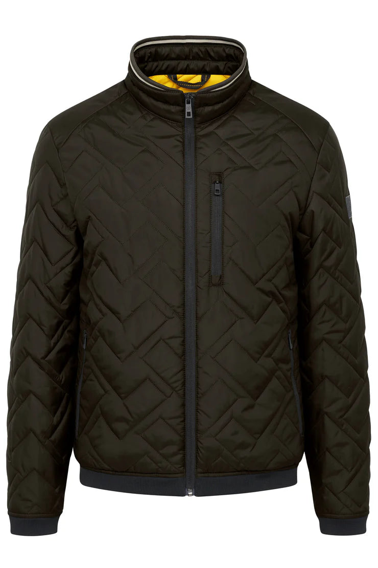 Bugatti Quilted Jacket - Olive Green