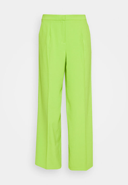 Selected Femme Tinni Wide Leg Pants - Lime Green