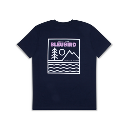 Bleubird Campout Tee - Navy