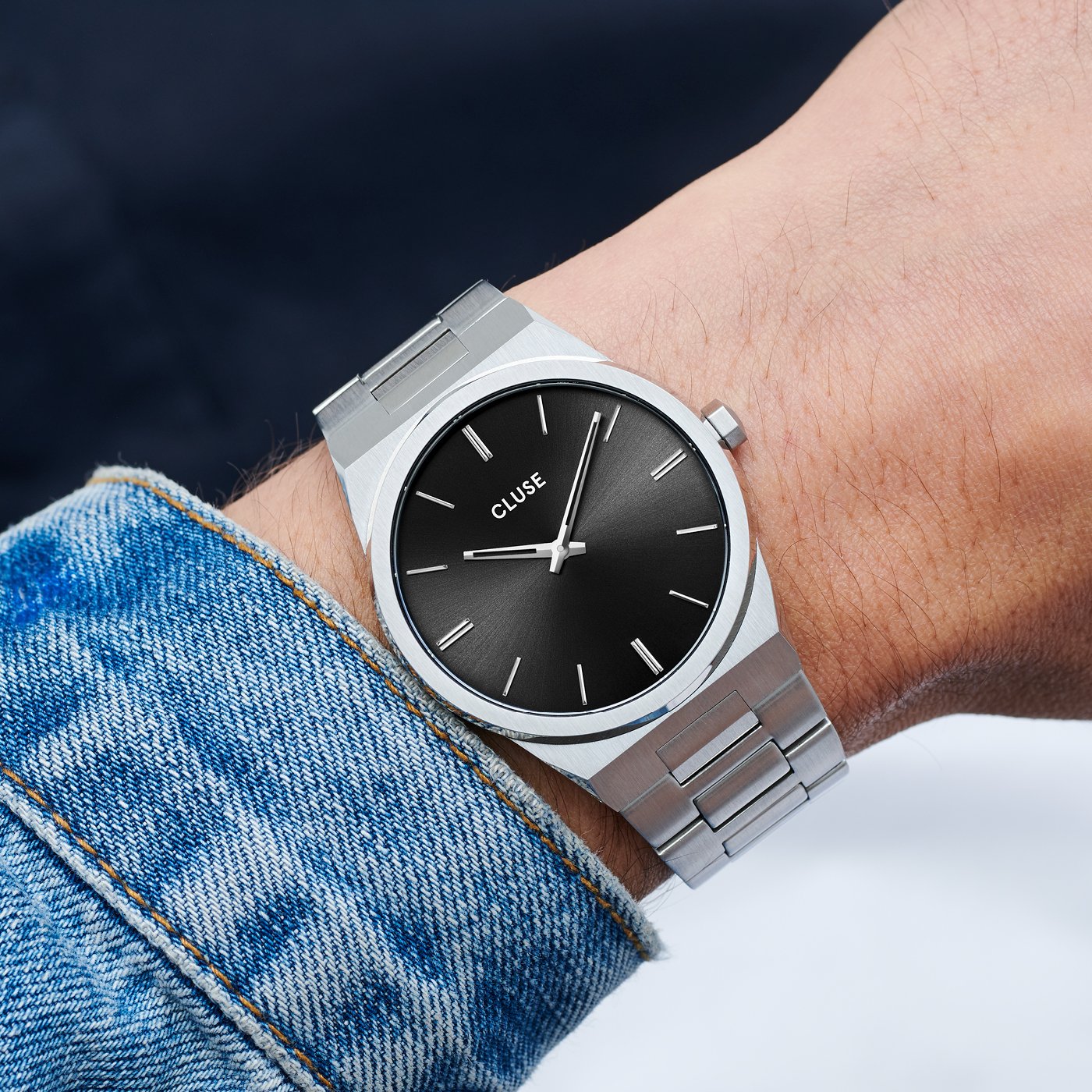 Cluse Vigoureux Steel Black - Silver