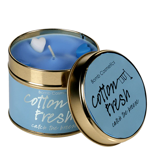 Bomb Cosmetics Cotton Fresh Tin Candle