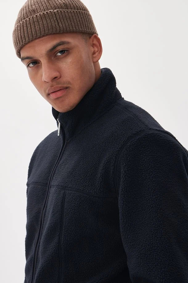 Matinique Logan Full Zip Fleece - Dark Navy