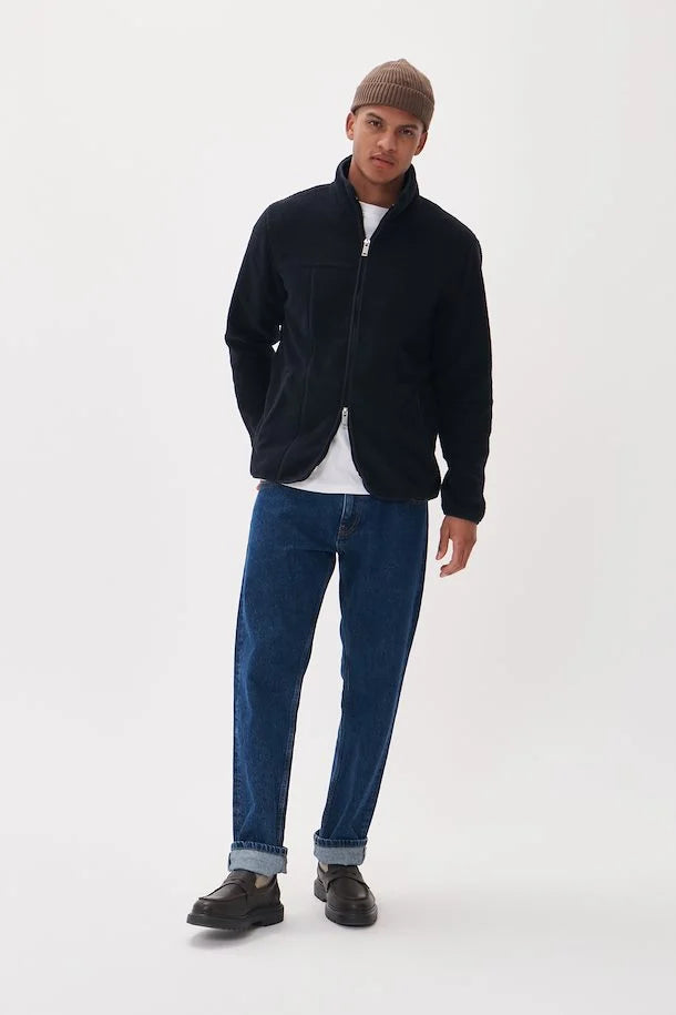 Matinique Logan Full Zip Fleece - Dark Navy