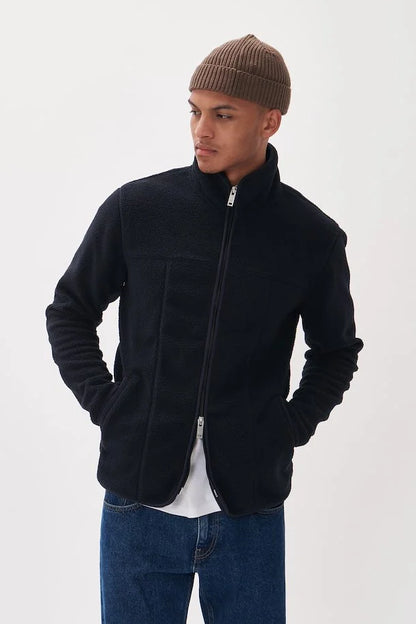 Matinique Logan Full Zip Fleece - Dark Navy