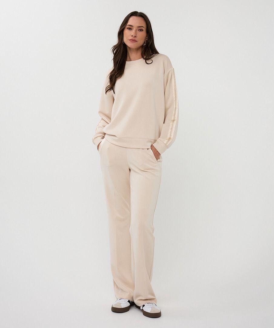 Esqualo Wide Trouser - Natural