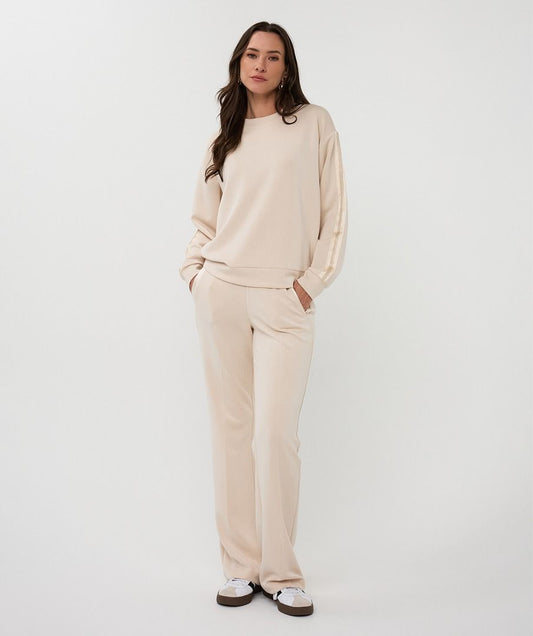 Esqualo Wide Trouser - Natural