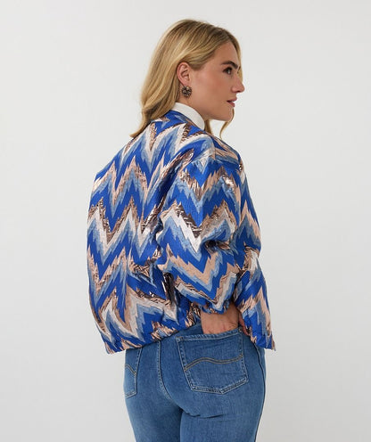 Esqualo Jacquard ZigZag Bomber