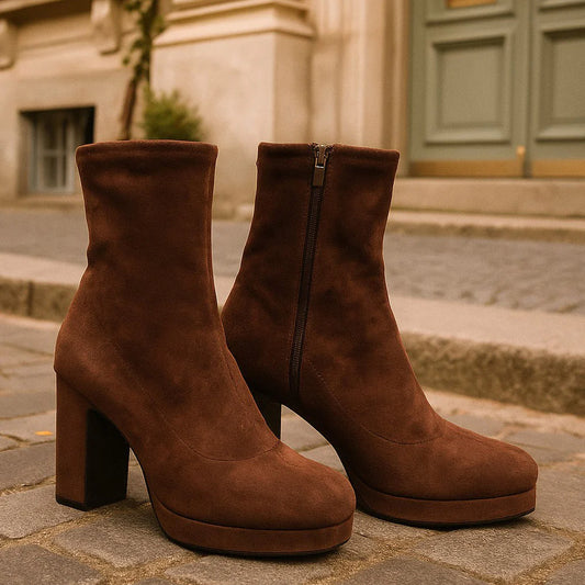 Rant & Rave Sofia Sock Boot - Brown