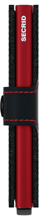 Secrid Miniwallet - Matte Black/Red