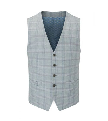 Skopes Montalvo Waistcoat - Light Green Check