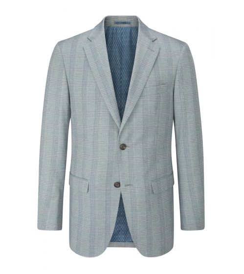 Skopes Montalvo Tailored Blazer - Light Green Check