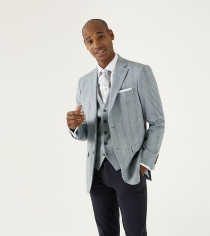 Skopes Montalvo Tailored Blazer - Light Green Check