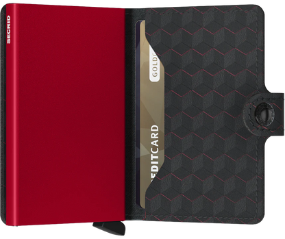 Secrid Miniwallet Optical - Black & Red