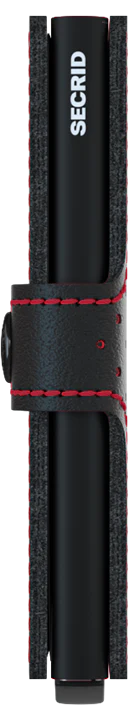Secrid Miniwallet Perforated - Black & Red