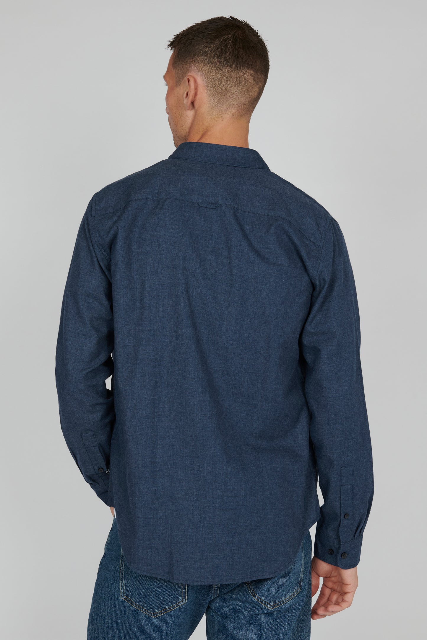 Matinique Trostol Long Sleeve Shirt - Navy