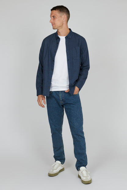 Matinique Trostol Long Sleeve Shirt - Navy