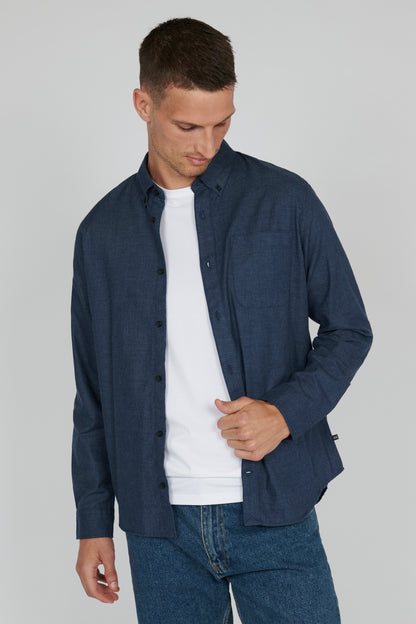 Matinique Trostol Long Sleeve Shirt - Navy