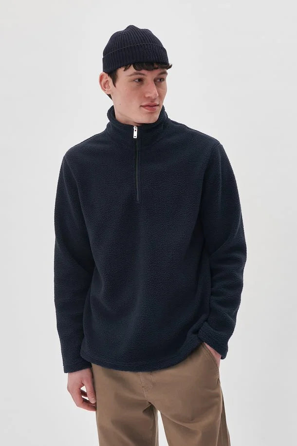 Matinique Kade Half Zip Fleece - Dark Navy