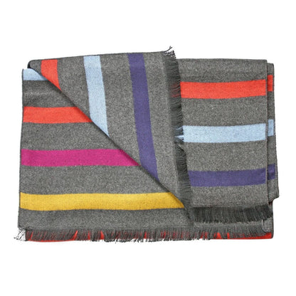 Swole Panda Bamboo Scarf - Multi Fine Stripe