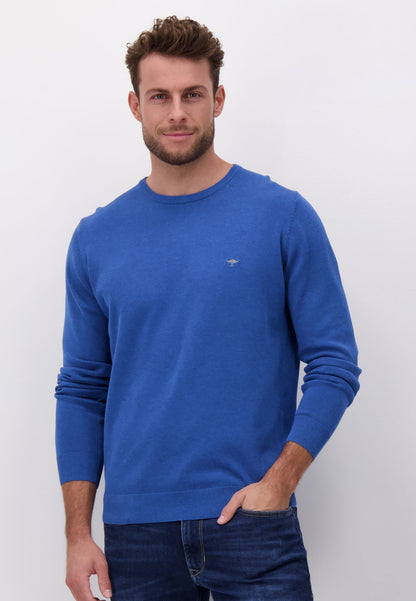 Fynch Hatton O-Neck Sweater - Azure