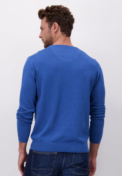 Fynch Hatton O-Neck Sweater - Azure