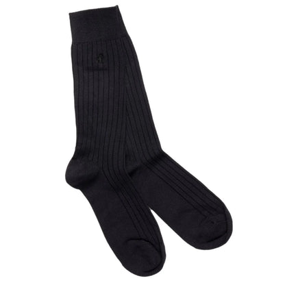 Swole Panda Bamboo Socks - Navy