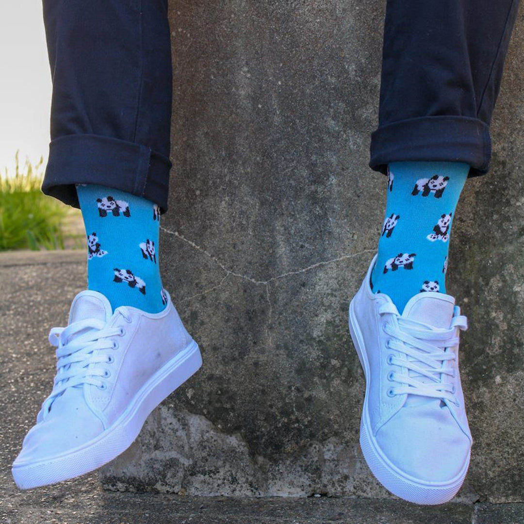 Swole Panda Bamboo Socks - Panda