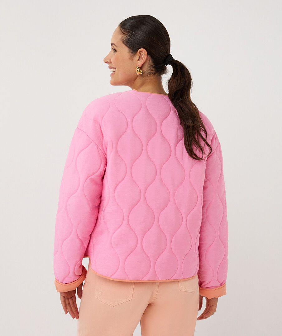 Esqualo Jacket Quilted Contrast - Rose