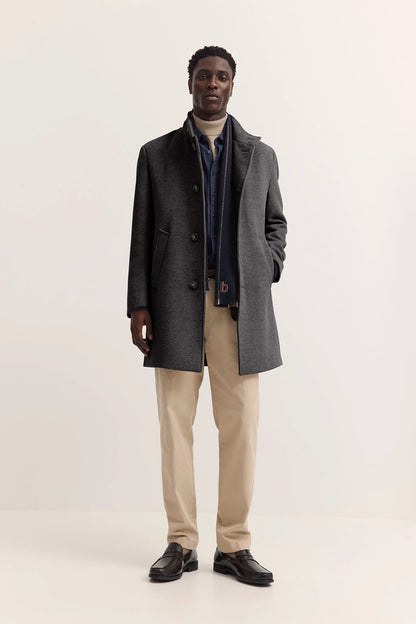 Bugatti Wool Blend Coat - Navy