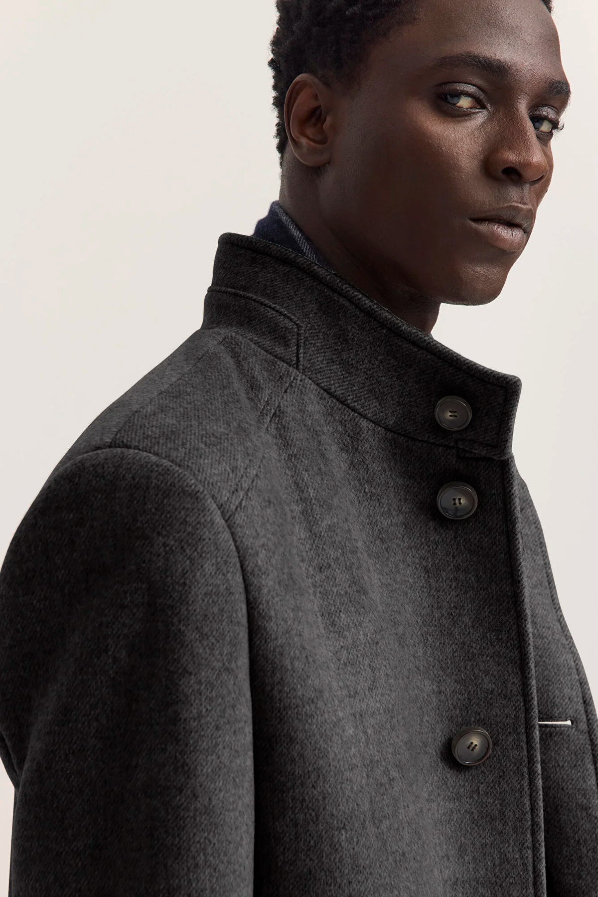 Bugatti Wool Blend Coat - Navy