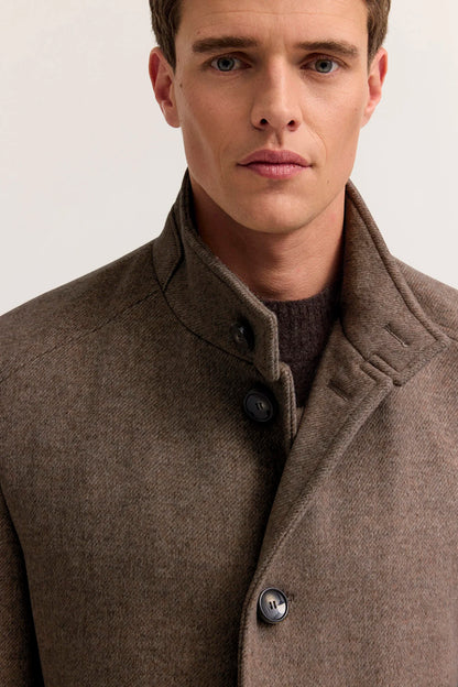 Bugatti Wool Blend Coat - Brown
