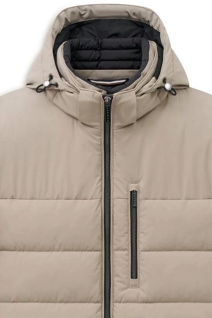 Bugatti Hooded Sports Jacket - Putty