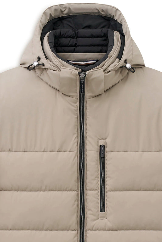 Bugatti Hooded Sports Jacket - Putty