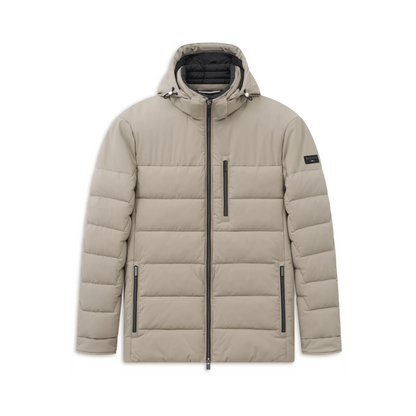Bugatti Hooded Sports Jacket - Putty