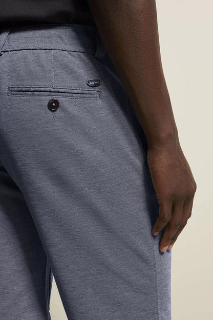 Bugatti Flexcity Drawstring Chino - Blue/Grey