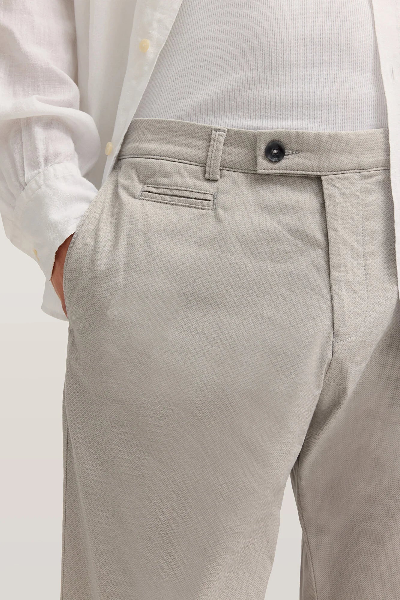 Bugatti Modern Fit Chino - Light Grey