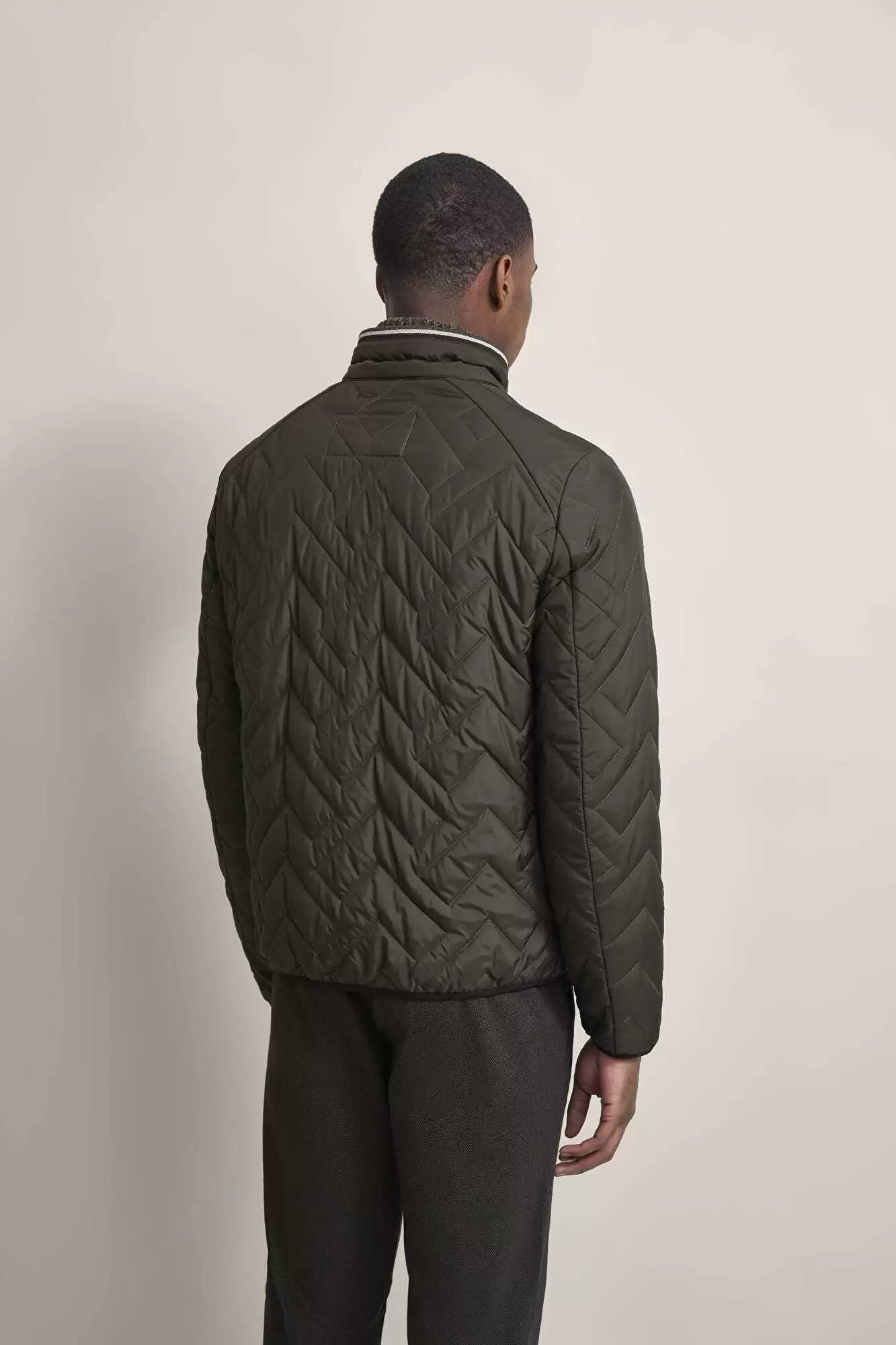 Bugatti Quilted Jacket - Olive Green