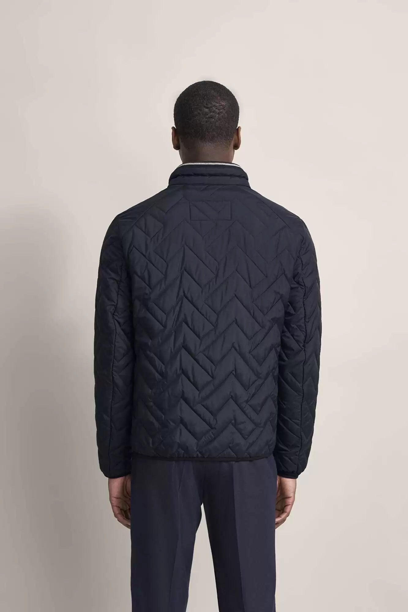 Bugatti Quilted Jacket Navy TRM Clothing