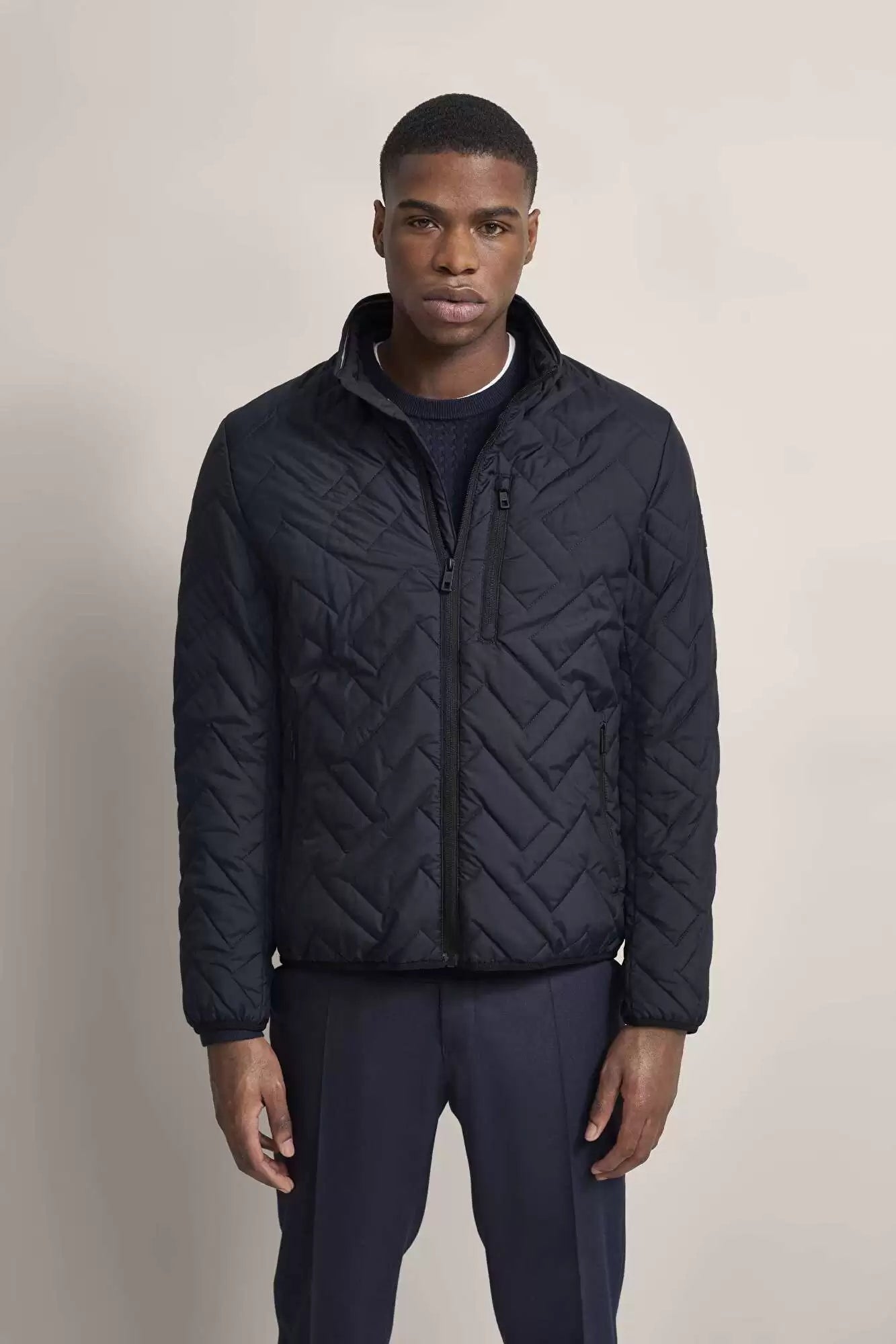 Bugatti Quilted Jacket - Navy