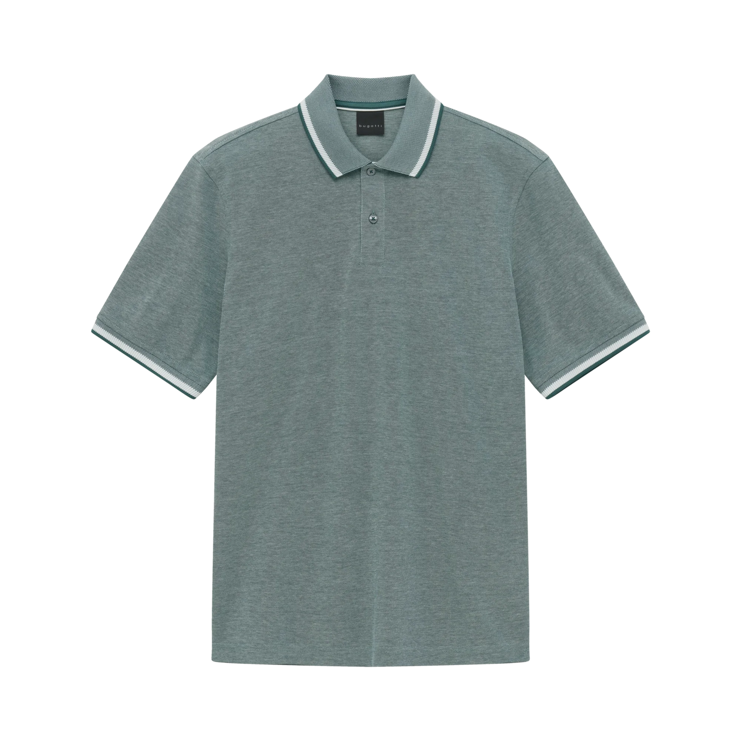 Bugatti Pique Collar Polo - Green