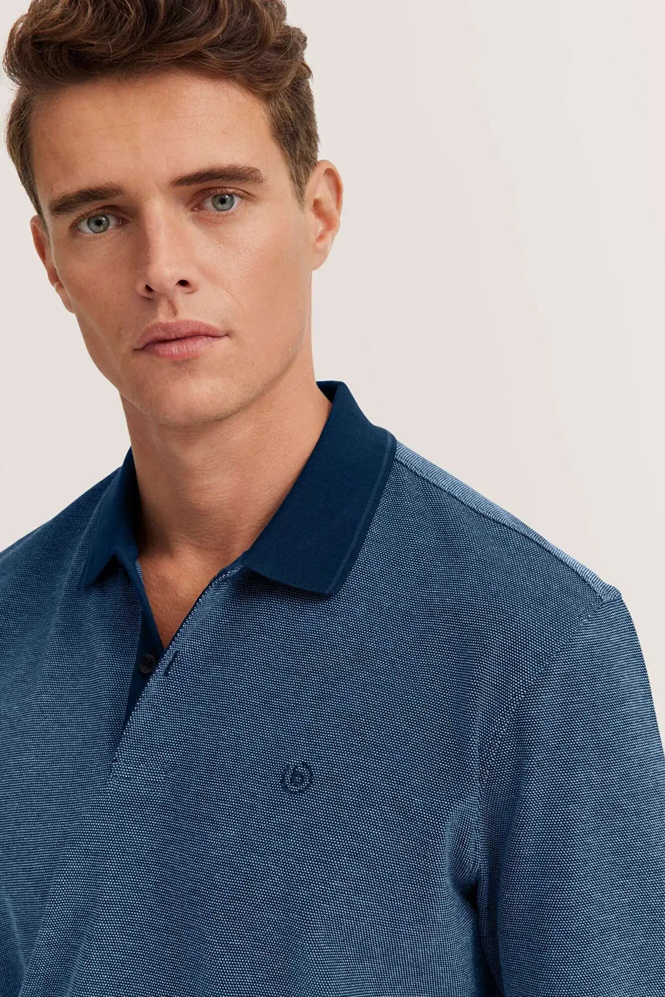Bugatti Two-Tone Polo Shirt - Navy