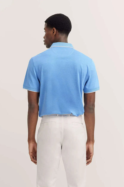 Bugatti Contrast Polo - Sky Blue