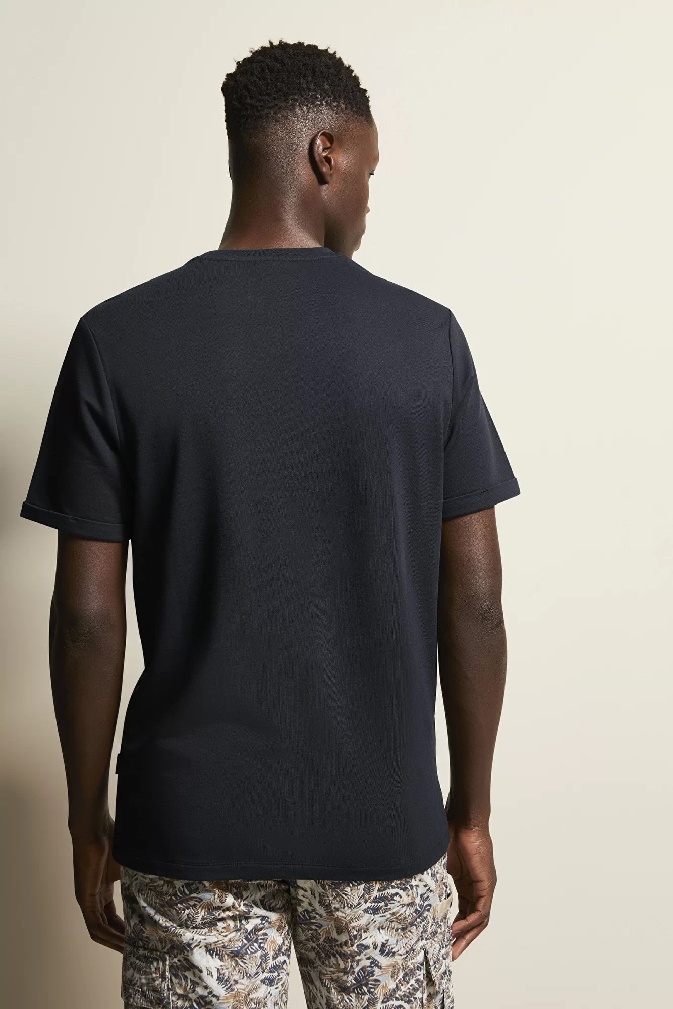 Bugatti Logo Print T-Shirt - Navy