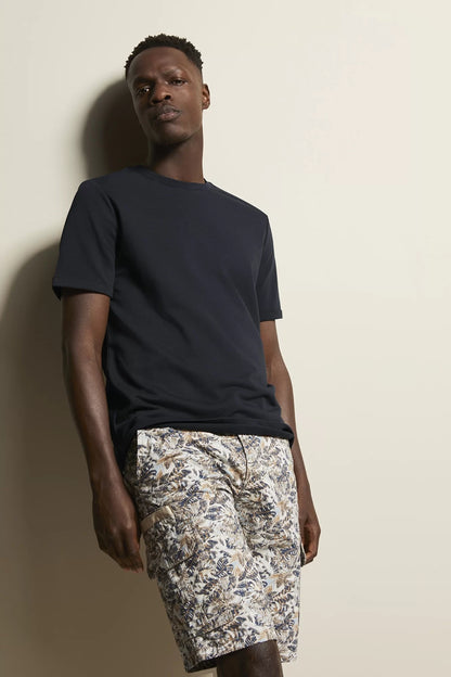 Bugatti Logo Print T-Shirt - Navy