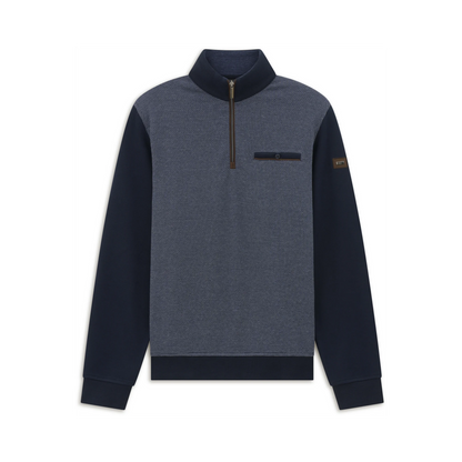 Bugatti Half Zip Sweatshirt - Navy