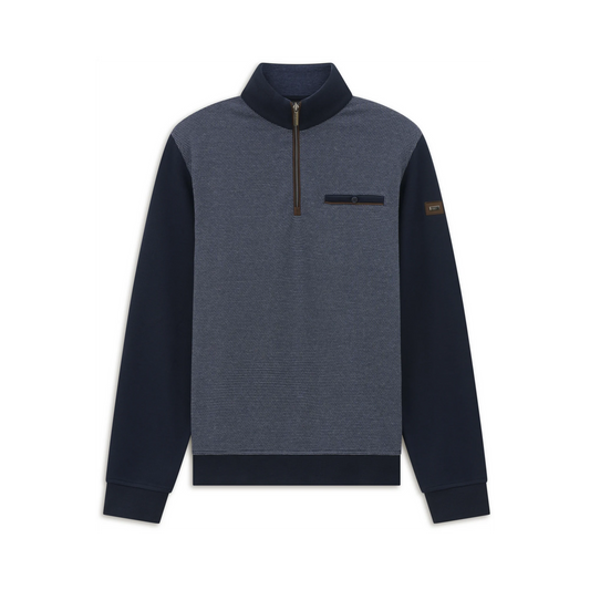 Bugatti Half Zip Sweatshirt - Navy
