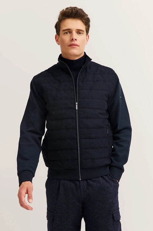 Bugatti Sweatshirt Jacket - Navy