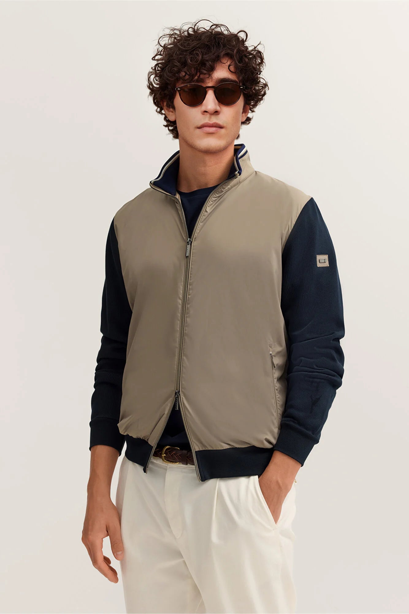 Bugatti Sweat Jacket - Taupe